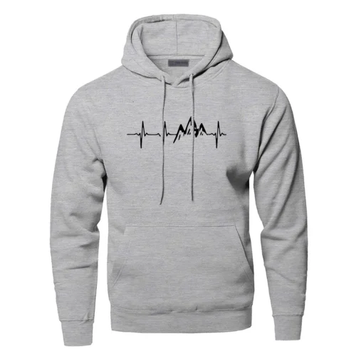 Mountain Heartbeat Hoodies for Man